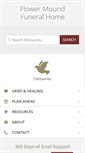 Mobile Screenshot of flowermoundfuneralhome.com