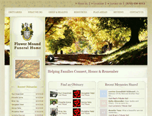 Tablet Screenshot of flowermoundfuneralhome.com